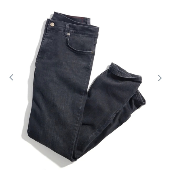 Marine layer 5Pocket Slim Straight Jean in Washed Black